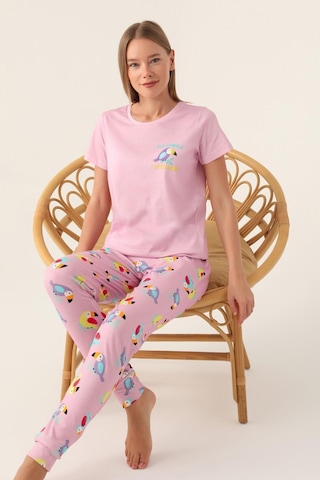 Rolypoly Roly Poly 3403 Callım Kadın Kısa Kol Pijama Takımı 001