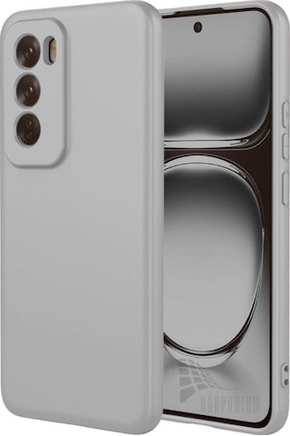 Oppo Reno 12 Pro 5G Uyumlu Silikon Kılıf - Kamera Korumalı Esnek Pastel Renk Kapak - Gri