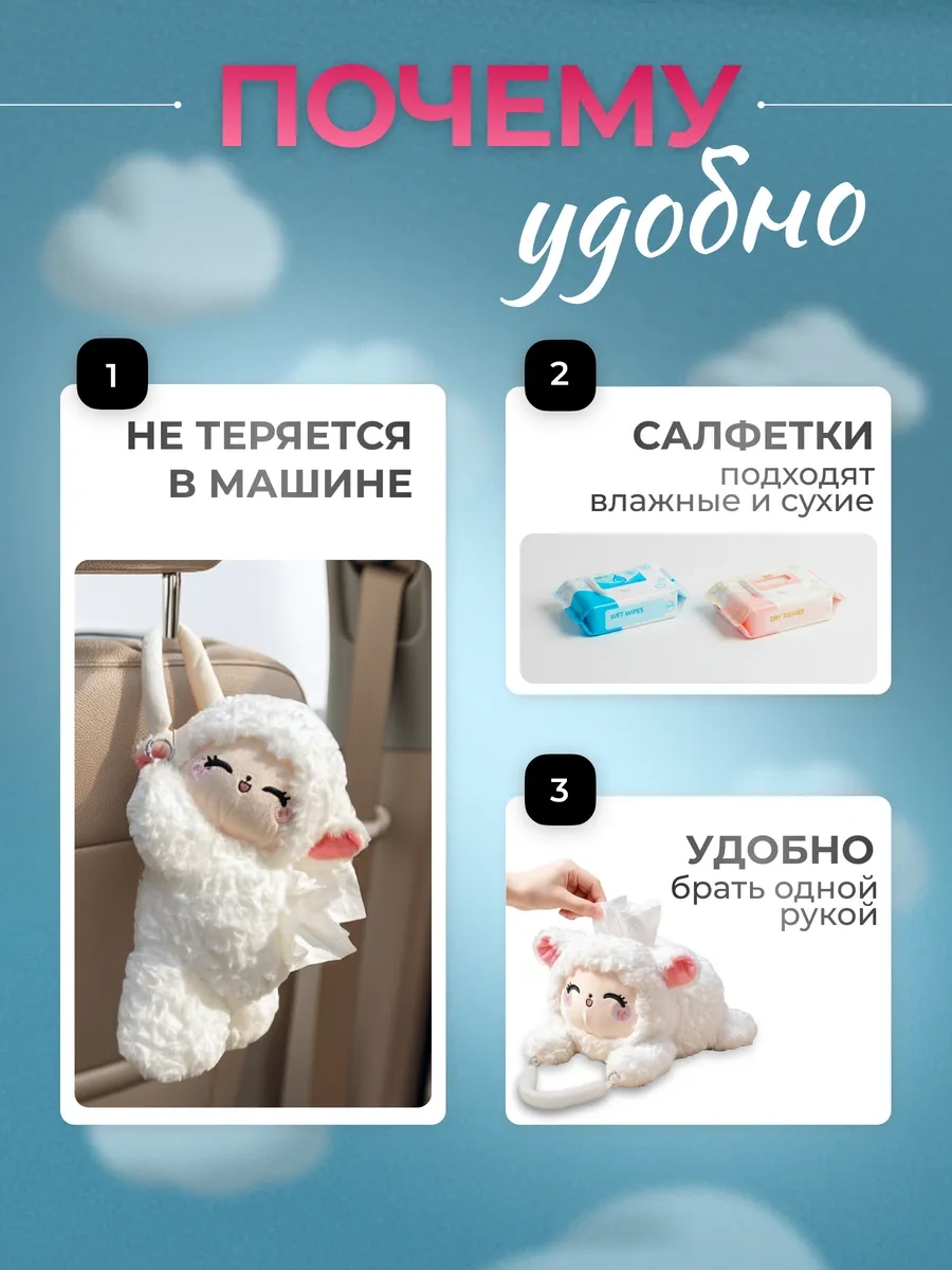 Homiki Araç İçin İç Mekan Kağıt Peçetelik 443492658 Beyaz