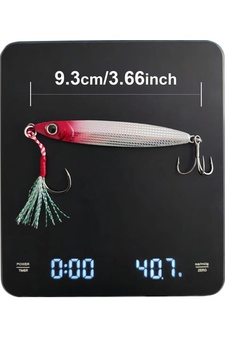 Yaozixa 5 Adet 40g Uzun Menli Kurşun Uçlu Renkli Yaban Balığı Yemi Seti - Akustik Simülasyon, Derin Su Derinlikleri İçin Dayanıklı Karbon Çelik İğneli Yemler