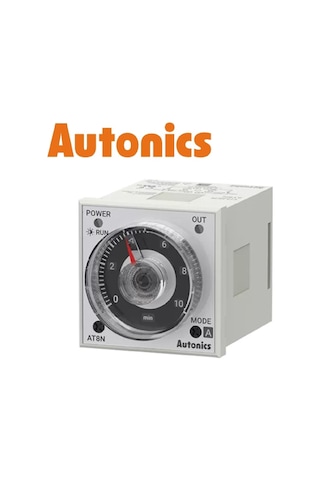 Autonics At8n ,48x48mm 24v..220vac/dc Kontak-2a2k Yuvarlak-8-pin Zaman Röle