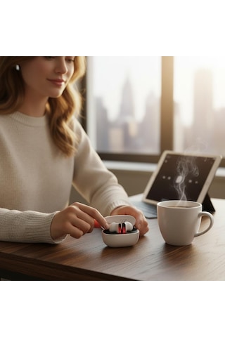 Lexroo Anc Enc Kablosuz Bluetooth Kulaklık 5.4 Version Son Hız Bağlantı, Uzun Şarj Kapasitesi