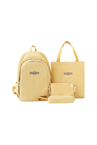 Geniş Kapasiteli Şık Ve Fonksiyonel Sırt Çantası, Öğrenciler İçin Pratik Ve Dayanıklı Okul Çantası, Modaya Uygun Dört Bölmeli Ergonomik Sırt Çantası, Minimalist Tasarım Sarı