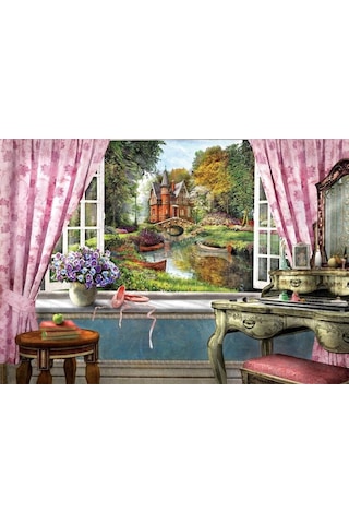 Art Puzzle Penceremdeki Şato 1500 Parça Puzzle