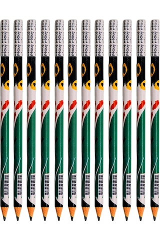 Gen-of Pigui Xox Desenli Kurşun Kalem 12 Adet Karışık