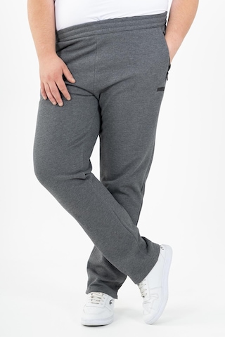 Maraton Sportswear Büyük Beden Erkek Düz Paça Basic Antrasit Melanj Eşofman Altı 22342-Antrasit Melanj