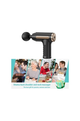 Wondernest Masaj Tabancası, Rob, Lichen Kas Rahatlatan Fitness Fasya Boyun Ağrısı Gevşetici Siyah