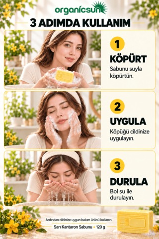 Organicsun Sarı Kantaron Sabunu 120 G