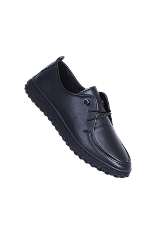 Ayakcenter Ayzen 1055 Siyah Kadın Loafer Ayakkabı