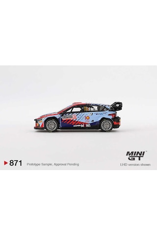 Mini Gt 1/64 871 Hyundai İ20 N Rally1 Hybrid 2024 Rallye Monte-carlo Winner