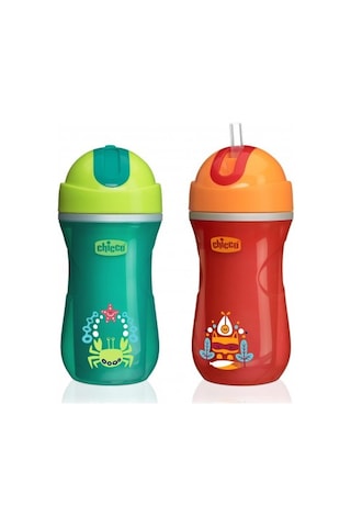 Chicco Sport Cup Isı Yalıtımlı Spor Pipetli Bardak 266 ML Çok Renkli