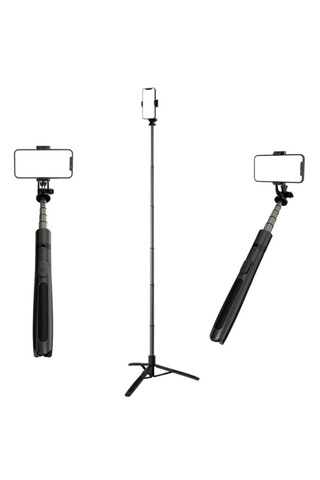 Hepu Hp-t08 Tripod Selfie Stick 150 Cm Uzayan Bluetooth Kumandalı