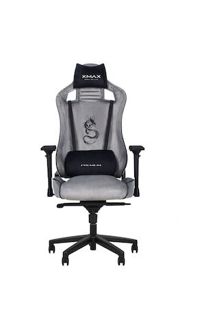 Pro Ayak Uzatmalı Kol Pedli Maximus Gri Oyuncu Koltuğu Gri