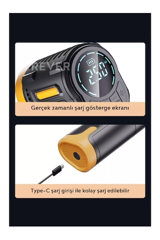 Şarjlı 3600 Mah Oto Araç Hava Kompresörü / Motosiklet / Scooter / Bisiklet Araç Lastik Pompası 01