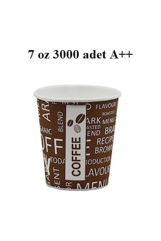 7 Oz Chs Kağıt Karton Bardak 3000 Adet 1 Koli