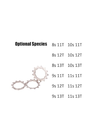 Yaleker Bisiklet Vitesli Geri Tane 8/9/10/11 Hızlı 11/12/13t Alüminyum Silver Kayış Tekerleği 8s11t