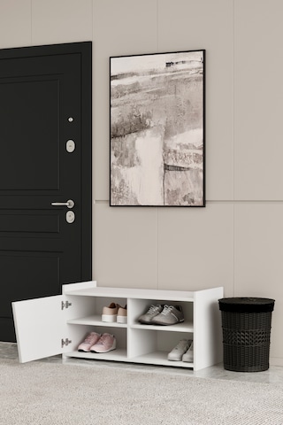 Hera 95 Cm Ayakkabılık 100% Mdf Beyaz