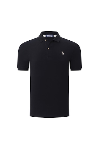 T8561 Dewberry Erkek Tshırt-düz Siyah Düz Siyah