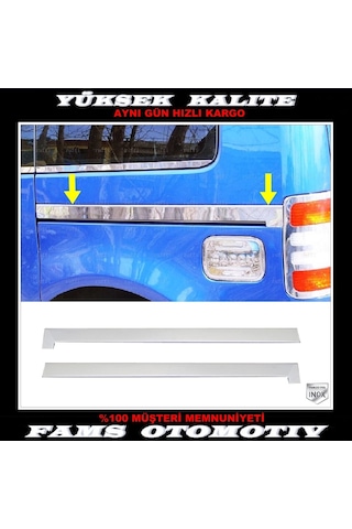 Vw Caddy Krom Sürgü Nikelajı 2 Pcs P.Çelik 2004-2015
