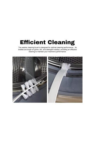 Fosenze Beyaz Nylon Çamaşır Makinesi Temizlik Fırçası - 60cm Uzun, Esnek, Etkili Temizleme - Drum, Fırın Ve Ev Aletleri İçin Uygun