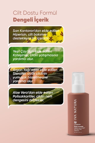 Iva Natura Sarı Kantaron Özlü Yoğun Onarım Yenileyici Ayak Bakım Kremi 125 ML