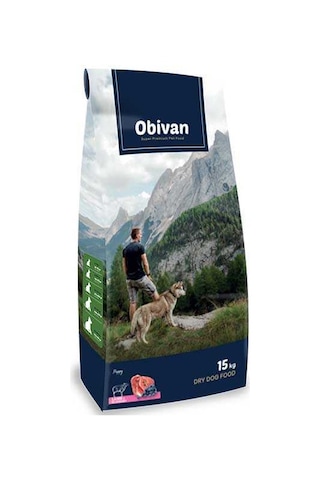 Obivan Kuzu Etli Ve Yaban Mersinli Yavru Köpek Maması 15 Kg
