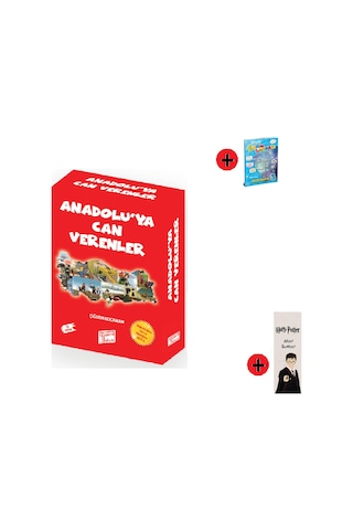 3. Sınıf Hikaye Seti Gizemli Bahçe Yayınları Anadolu'ya Can Verenler + 3. Sınıf Test Kitabı + Kişiye Özel İsimli Harry Potter Kitap Ayracı