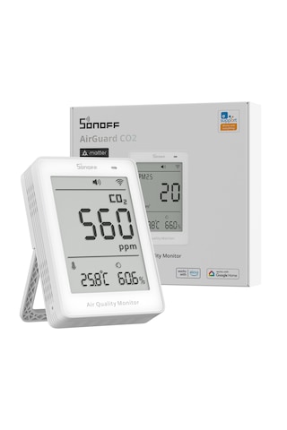 Airguard Co2 Matter Akıllı Hava Kalitesi Ölçüm Cihazı Sawf-08p
