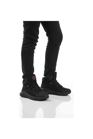 Scooter Siyah Nubuk Su Geçirmez Unisex Outdoor Bot G2041 G Siyah Nubuk