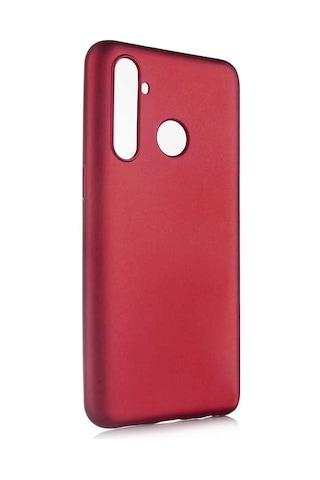 Realme 5 Pro Kılıf Zore Premier Silikon Kapak Mürdüm
