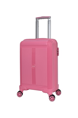 Elatae Premium Polipropilen Kabin Boy Kırılmaz Valiz Pembe V303 Pembe