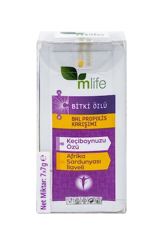 M Life Bitki Özlü Bal Propolis Karışım 7x7 G - 8 Adet Tarı M Life Bitki Özlü Bal Propolis Karışım 7x7 G - 8 Adet Tarı
