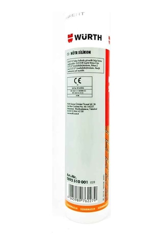 Würth Nötr Şeffaf Silikon 310 Ml Şeffaf