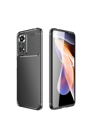 Apsuwa Xiaomi Redmi Note 11 Global Kılıf Negro Karbon Fiber Silikon