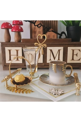 Home Yazılı Dekoratif Çekmeceli Organizer 42cm X 12cm X 10cm