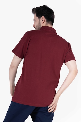 Yıldırımlar Polo Yaka T-shirt %100 Pamuk Cepli Bordo