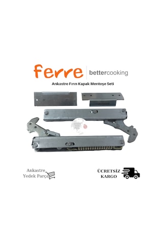 Ferre Uyumlu Ankastre Fırın Kapak Menteşe Seti Yedek Parça - 368200697