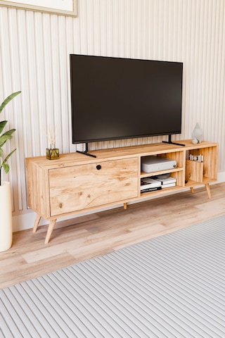 Lena Tv Sehpası, Tv Standı, Televizyon Ünitesi Atlantik Çam