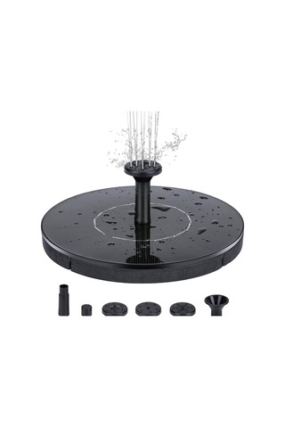 Dofolink Güneş Enerjili Sapa 18cm - 50cm Maksimum Yükseklik, 210l/h Debi, Çok Kristal Güneş Paneli, Bahçe Havuzları İçin Süzgünsüz Abs Malzeme