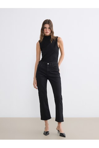 Lcwaıkıkı Classic Siyah Flare Kadın Jean Pantolon