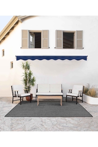 Koza Home Mist Bej Tek Kişilik Bahçe Koltuğu Siyah İskelet 6001 Bej