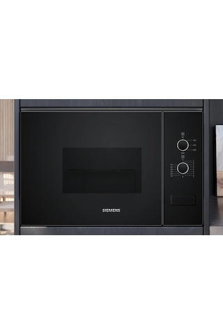Siemens iQ300 BF520LMA1 20 LT Ankastre Mikrodalga Fırın Siyah