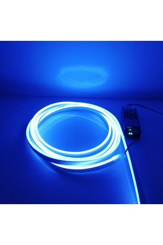 Neon Led 12 Volt Mavi Işık Dış Mekan 3 Metre 3 Metre