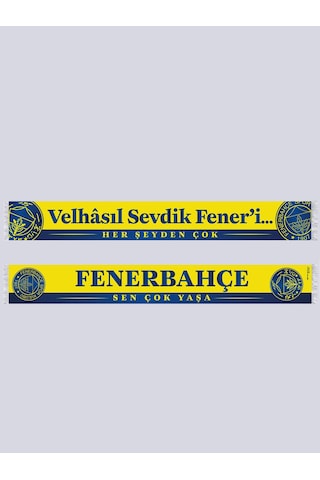 Fenerbahçe Unisex Velhasıl Sevdik Feneri Şal Sarı