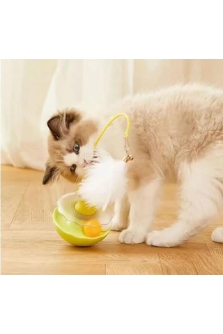 Busstier Kedi Nanesi Yalama Toplu Hacı Yatmaz Tüylü İnteraktif Kedi Oyuncağı