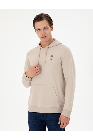 U.s. Polo Assn. Erkek Taş Sweatshirt 50293454-vr049 Taş