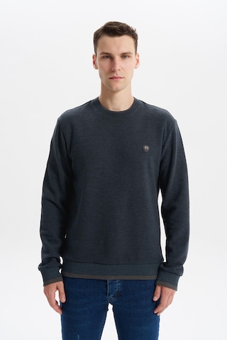 Arma Erkek Regular Fit Örme Selanik Kazak %65 Pamuk %35 Polyester, Karbon Fırçalı, Basic Bisiklet Yaka K30124699002 Gri