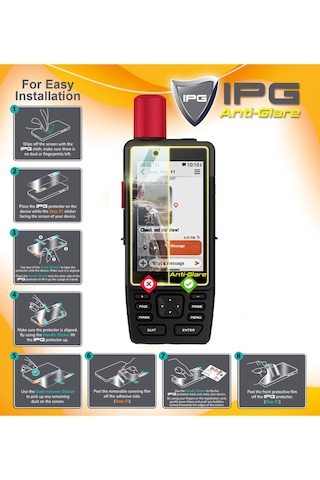 Garmin Gpsmap H1 Gps İçin Anti-glare Parlama Önleyici Mat Ekran Koruyucu 2 Adet
