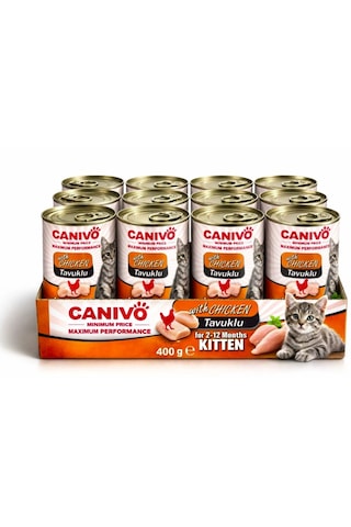 Yavru Kedi Konservesi Tavuklu 400 G 36 Adet