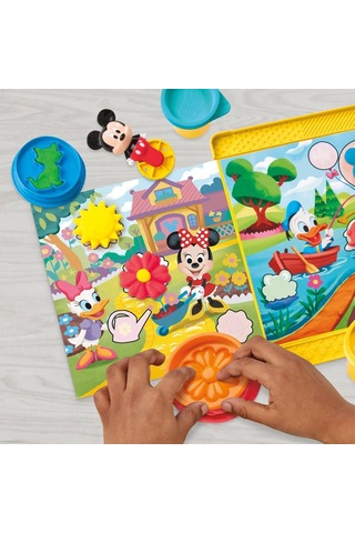 Play Doh Disney Junior Mickey Mouse Hikaye Oluşturma Oyun Hamuru Seti G2324 renkli